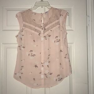 Light pink work blouse